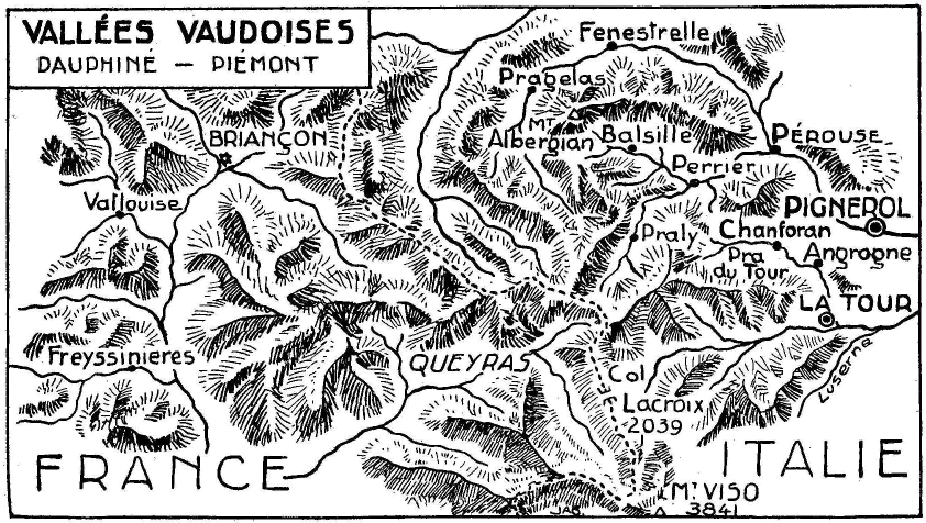 carte valles vaudoises