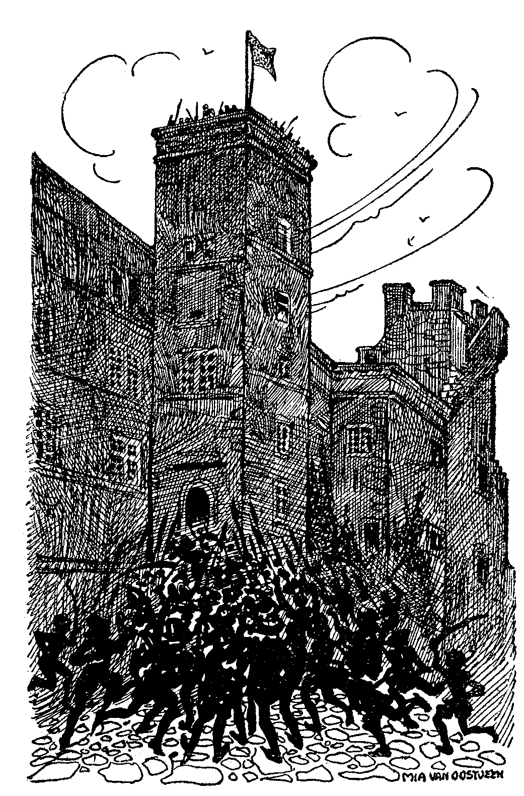 Chausse-de-cuir prisonnier de l'inquisition